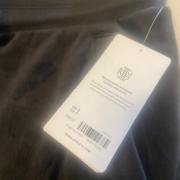 NWT - Athleta Double Cozy Karma Recover Jogger Size Size Small - Color Black - Picture 4 of 6